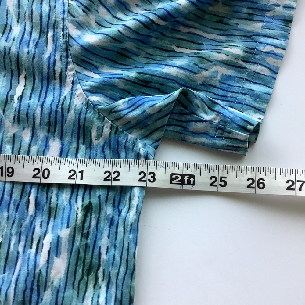 Bugatchi Polo Shirt XL Watercolor Short Sleeve - Picture 7 of 9